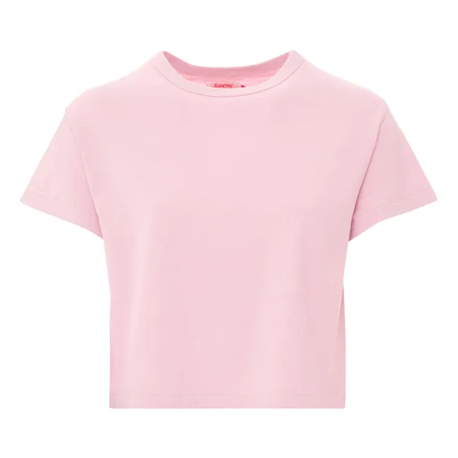 T-shirt, modello: Hi'aka, in cotone riciclato, 260g | Rosa