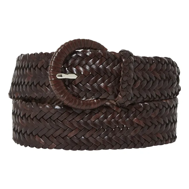 Braided Belt 4 cm | Brown