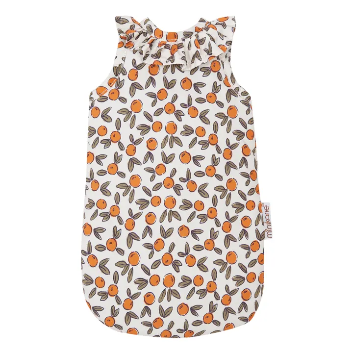 Orange Blossom frill-neck sleeping bag for doll- Product image n°0