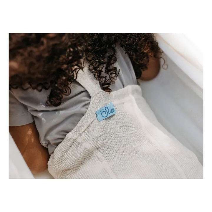 Short à Bretelles Coton Bio | Ecru- Image produit n°4