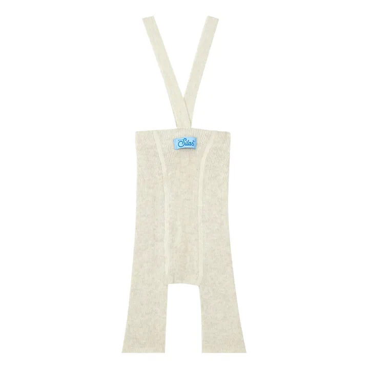 Short à Bretelles Coton Bio | Ecru- Image produit n°5