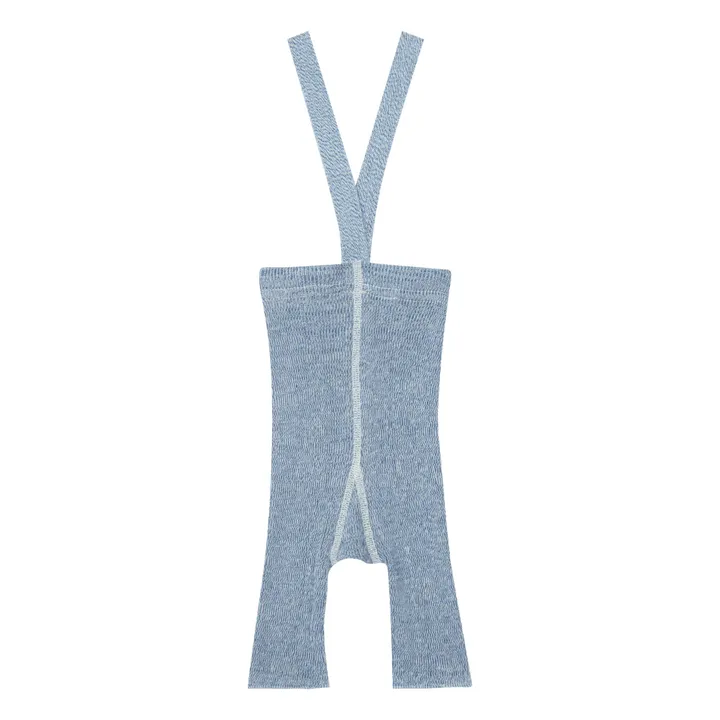 Pantalón con tirantes de algodón orgánico | Azul- Imagen del producto n°0