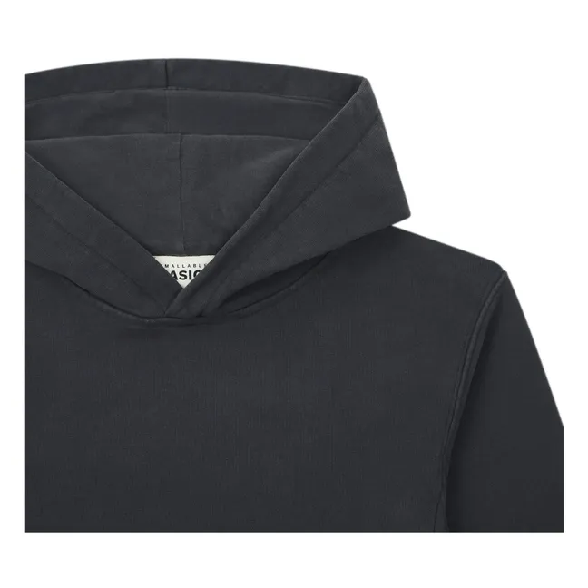 Hoodie Garçon Coton Bio | Noir
