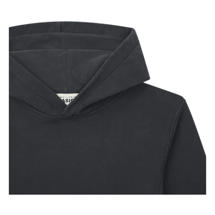 Hoodie Garçon Coton Bio | Noir- Image produit n°1