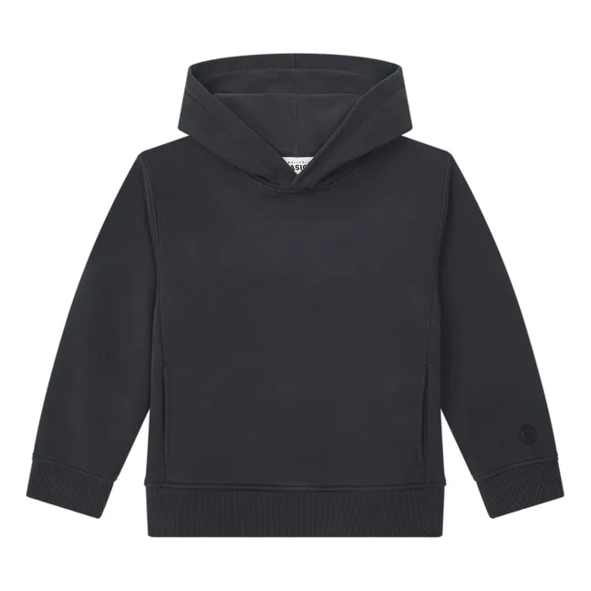 Hoodie Garçon Coton Bio | Noir