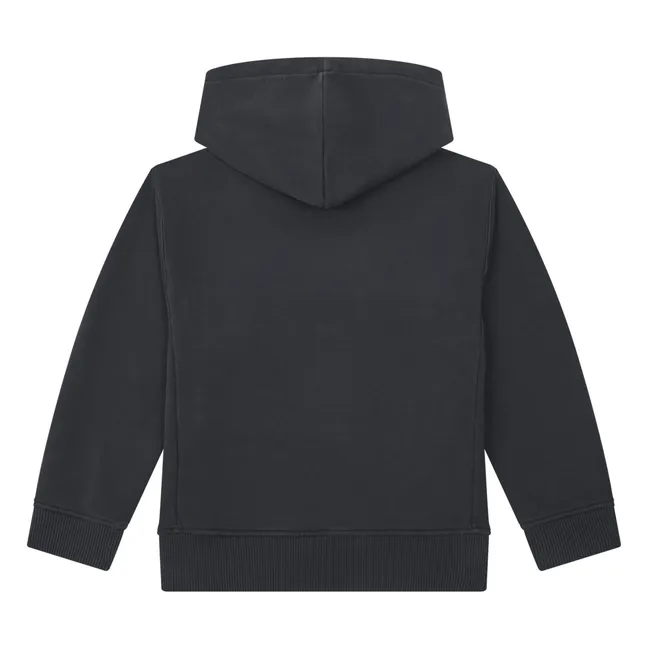 Hoodie Garçon Coton Bio | Noir