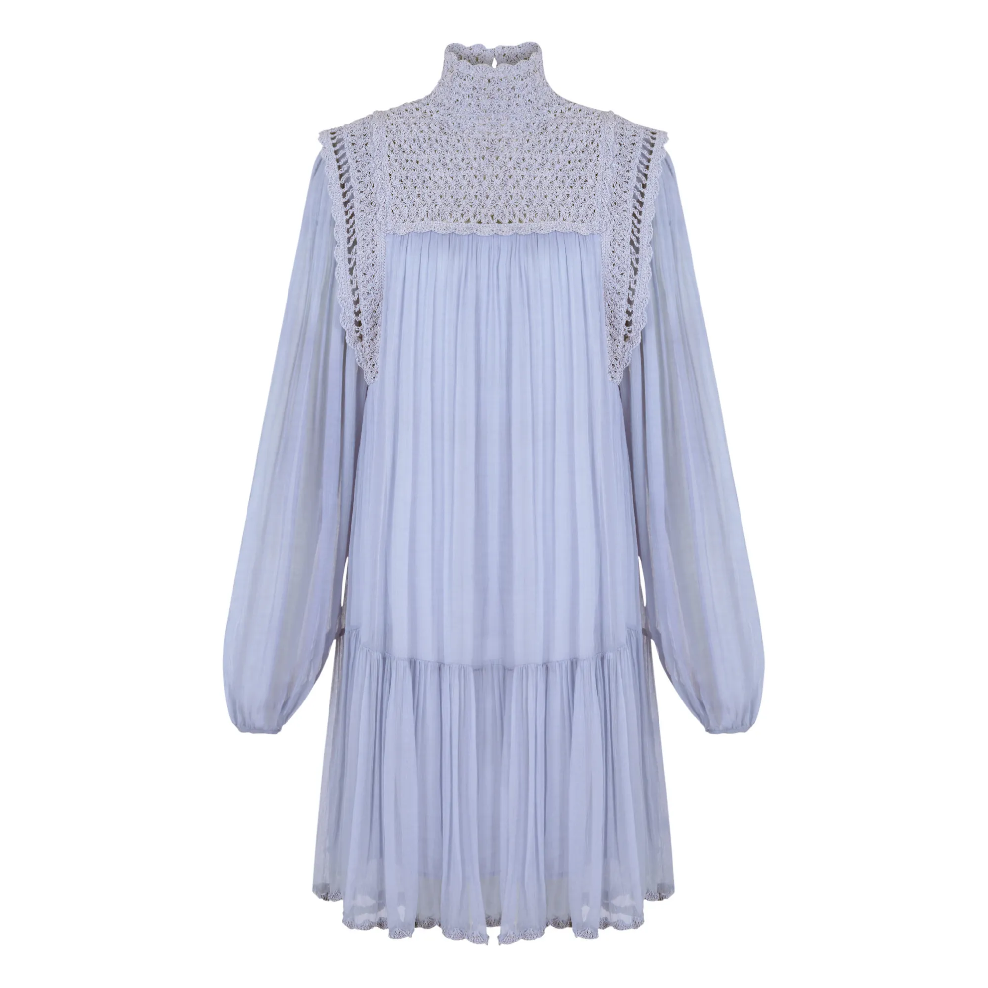 Magali Pascal Light Blue Loup Recycled Organic Cotton Dress