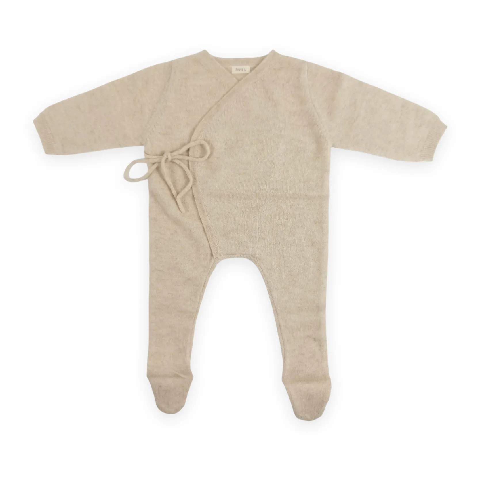 My Little Freckle Unisex Beige Organic Cashmere Babygrow Jumpsuit