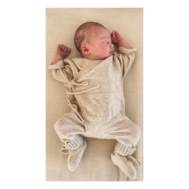 Babygrow Bio-Kaschmir-Overall | Seidenfarben