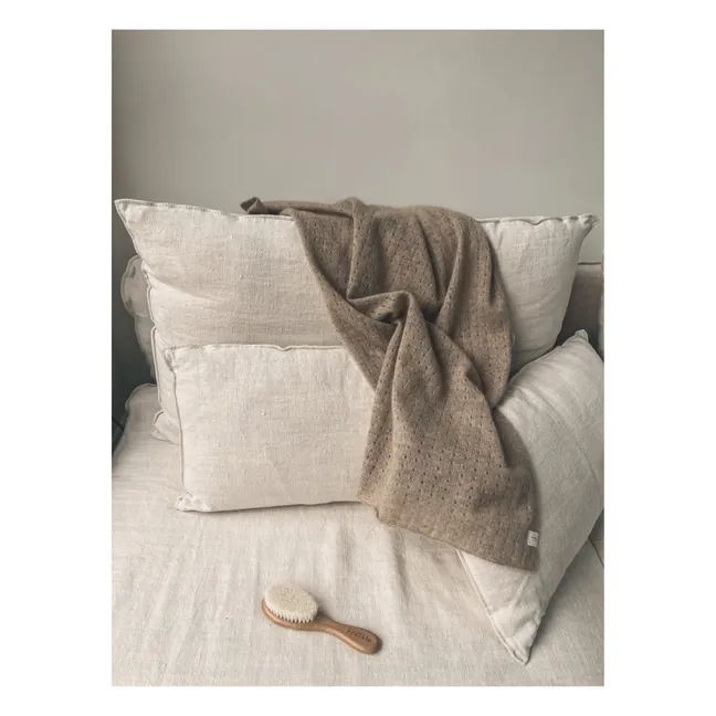 Couverture Pointelle Cachemire Bio | Camel