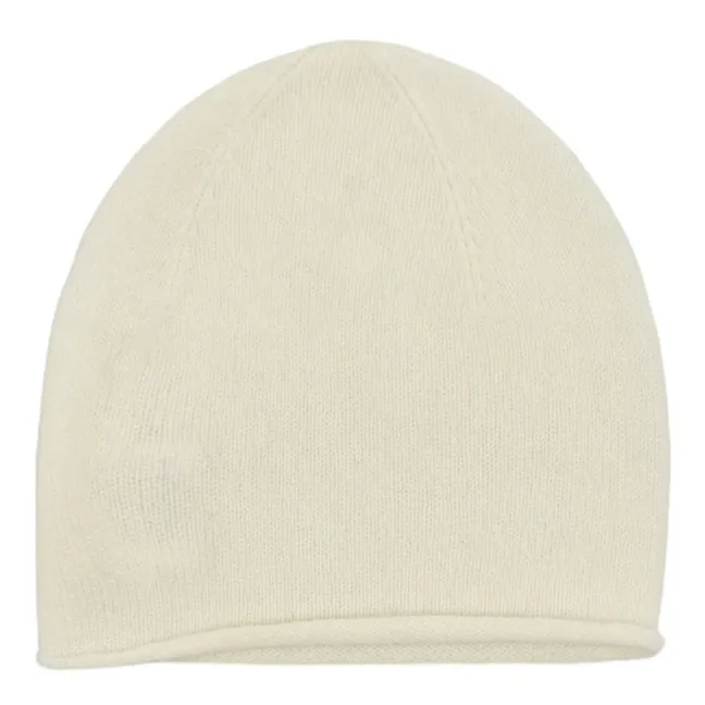 Organic Cotton Knitted Beanie | Ivory