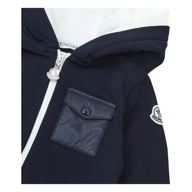 Tutina Fleece Pocket | Blu marino