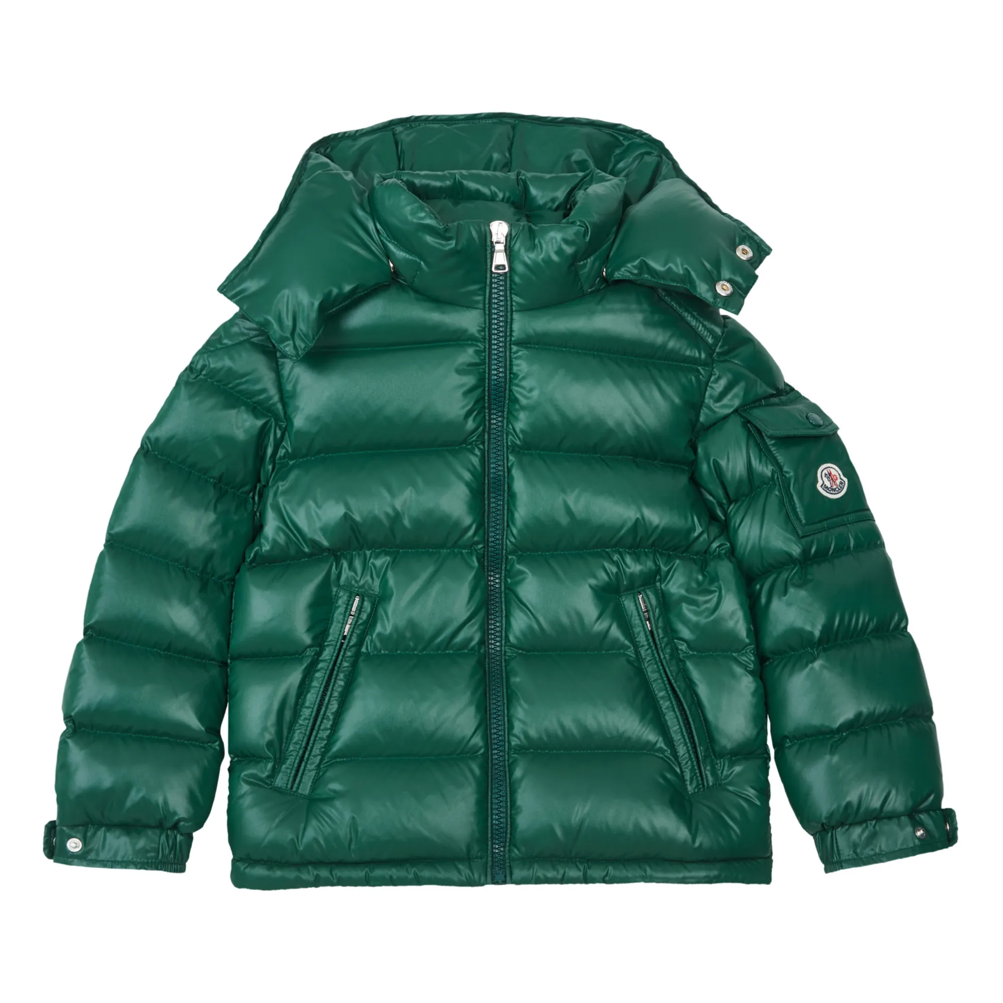 Moncler - Daunenjacke New Maya - Dunkelgrün | Smallable 