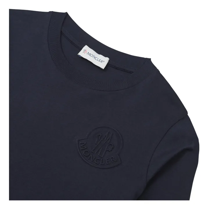 T-Shirt Manches Longues Uni | Bleu marine- Image produit n°1