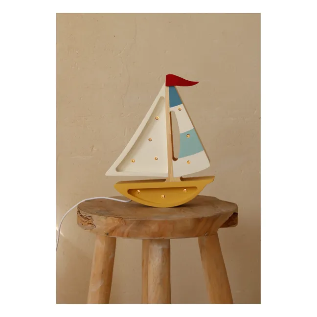 Sailing Boat Table Lamp | Mustard
