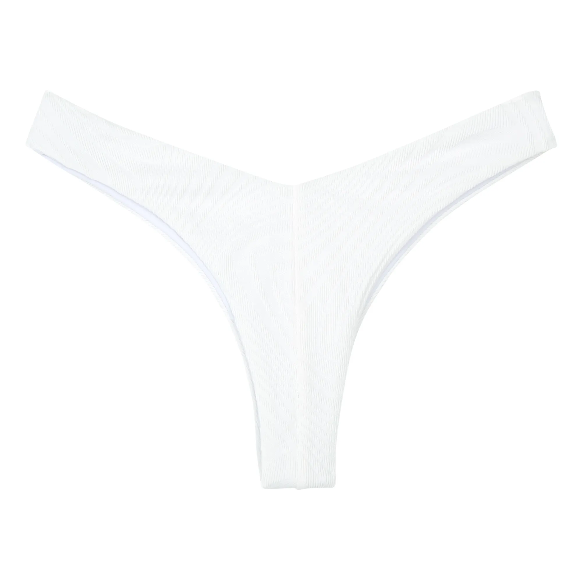 Fella Swim Ecru Chad Textured Bikini Bottoms