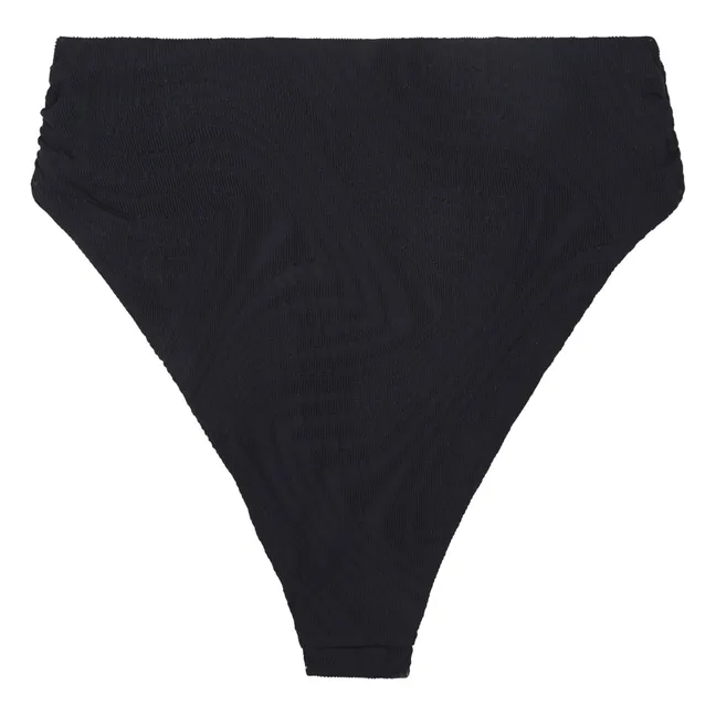 Ares Textured Bikini Bottom | Black
