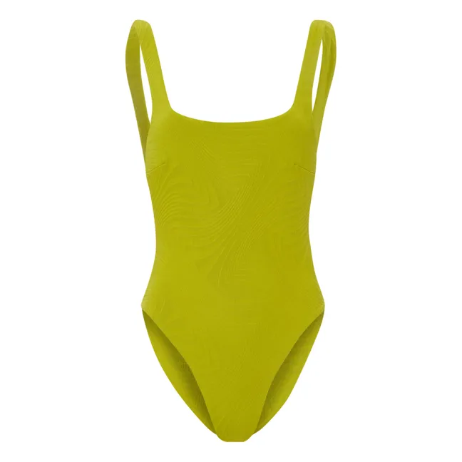 Cruise Textured One-Piece Swimsuit | Olive green