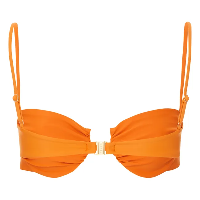 Gabriel Eco Lycra Bikini Top | Orange