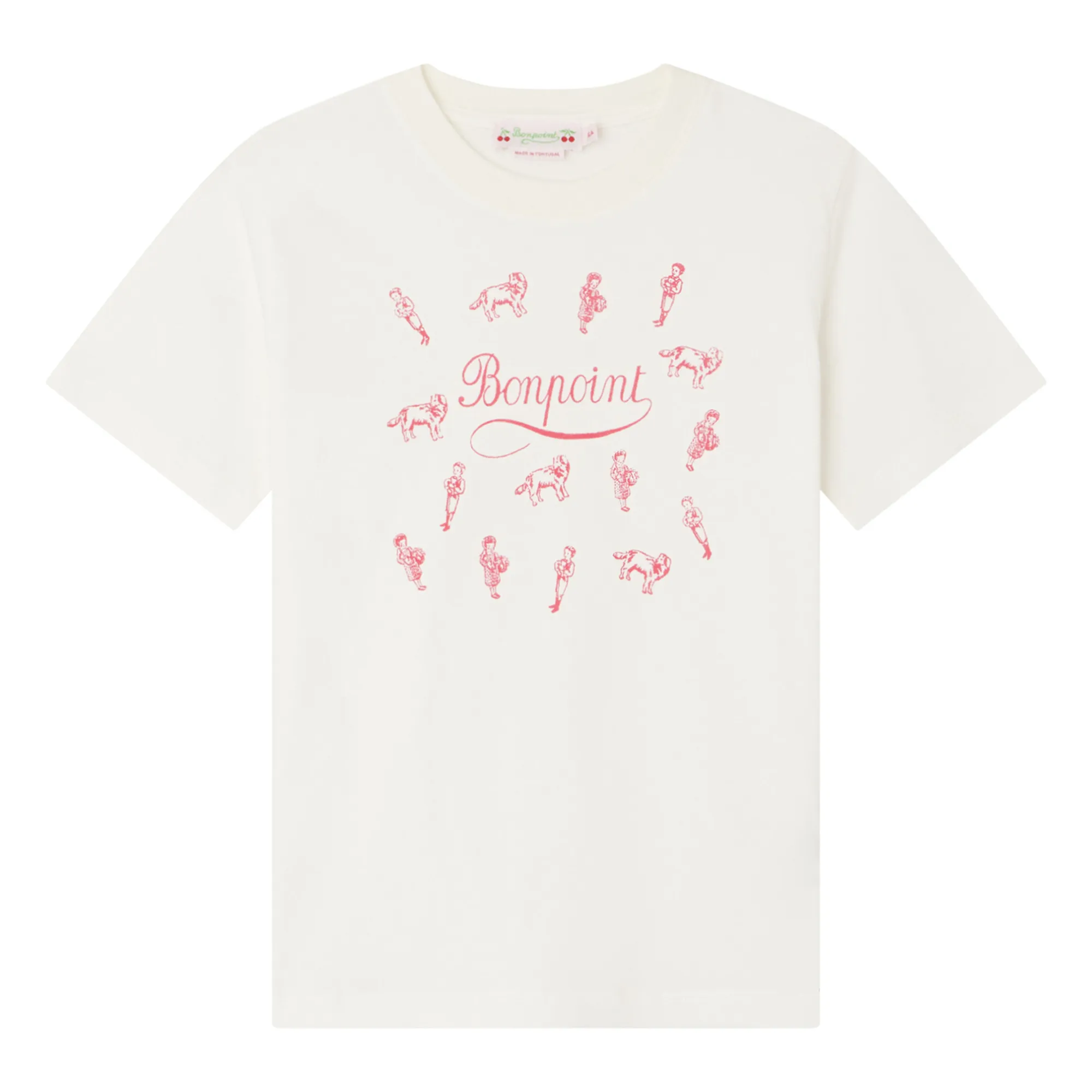 P05【Bonpoint】Thida プリントTシャツ 10~14A (#104) Bonpoint - Thida T-shirt - Ecru | Smallable