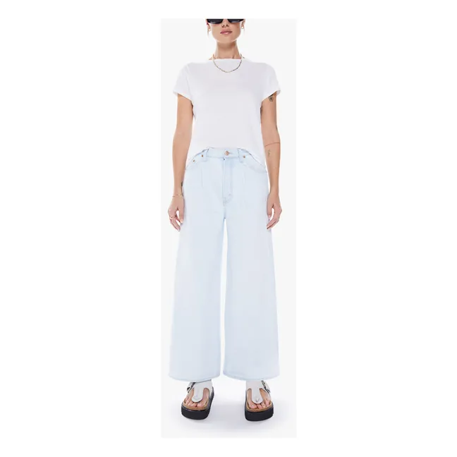 Jeans The Pleated Double Dip Puddle | Blue Slushie