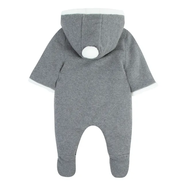 Pilote Cotton and Wool Fur Fleece | Charcoal grey