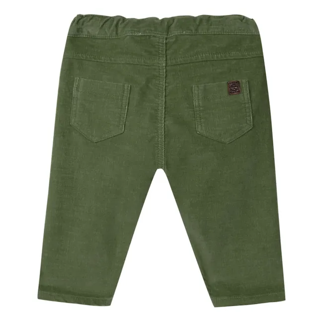 Pantaloni in velluto Milleraies | Verde militare