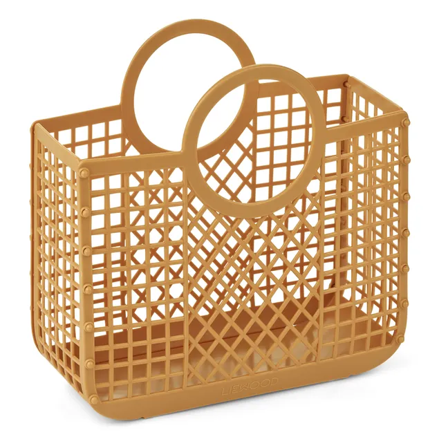 Samantha Recycled Material Basket | Yellow