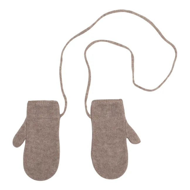 Ajo Cashmere Mittens | Taupe brown