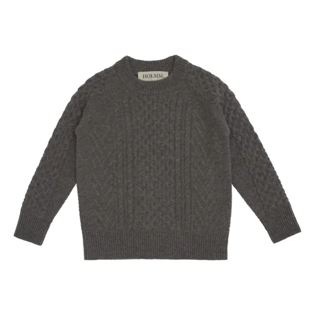 Elsem Merino Cashmere Sweater | Charcoal grey