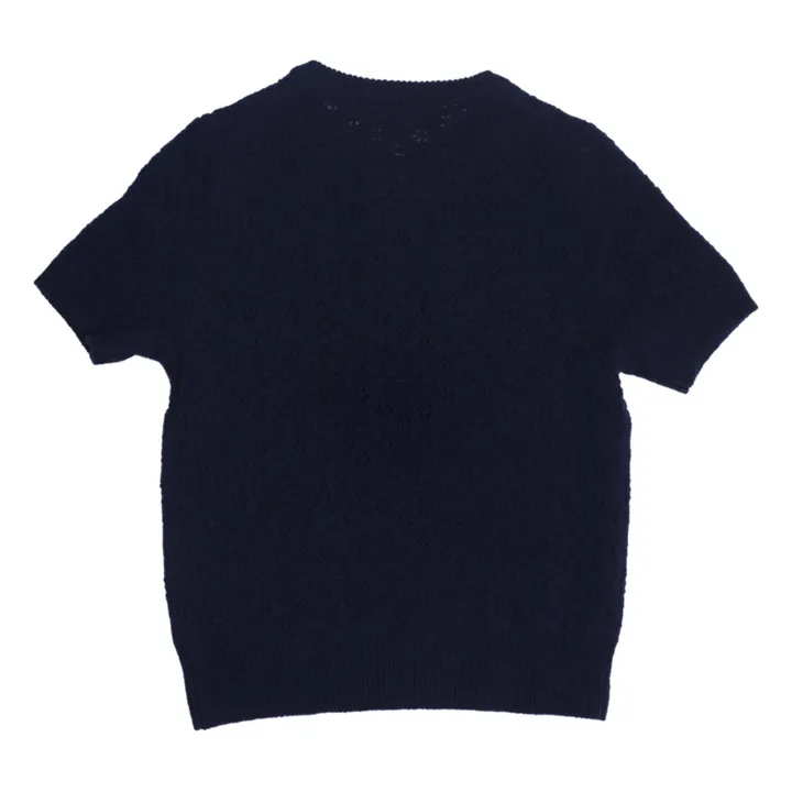 Maglietta Nero Cashmere | Blu marino- Immagine del prodotto n°3