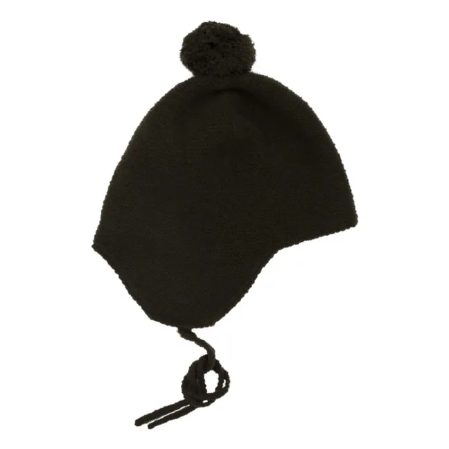 Pom Pom Cashmere Beanie | Khaki