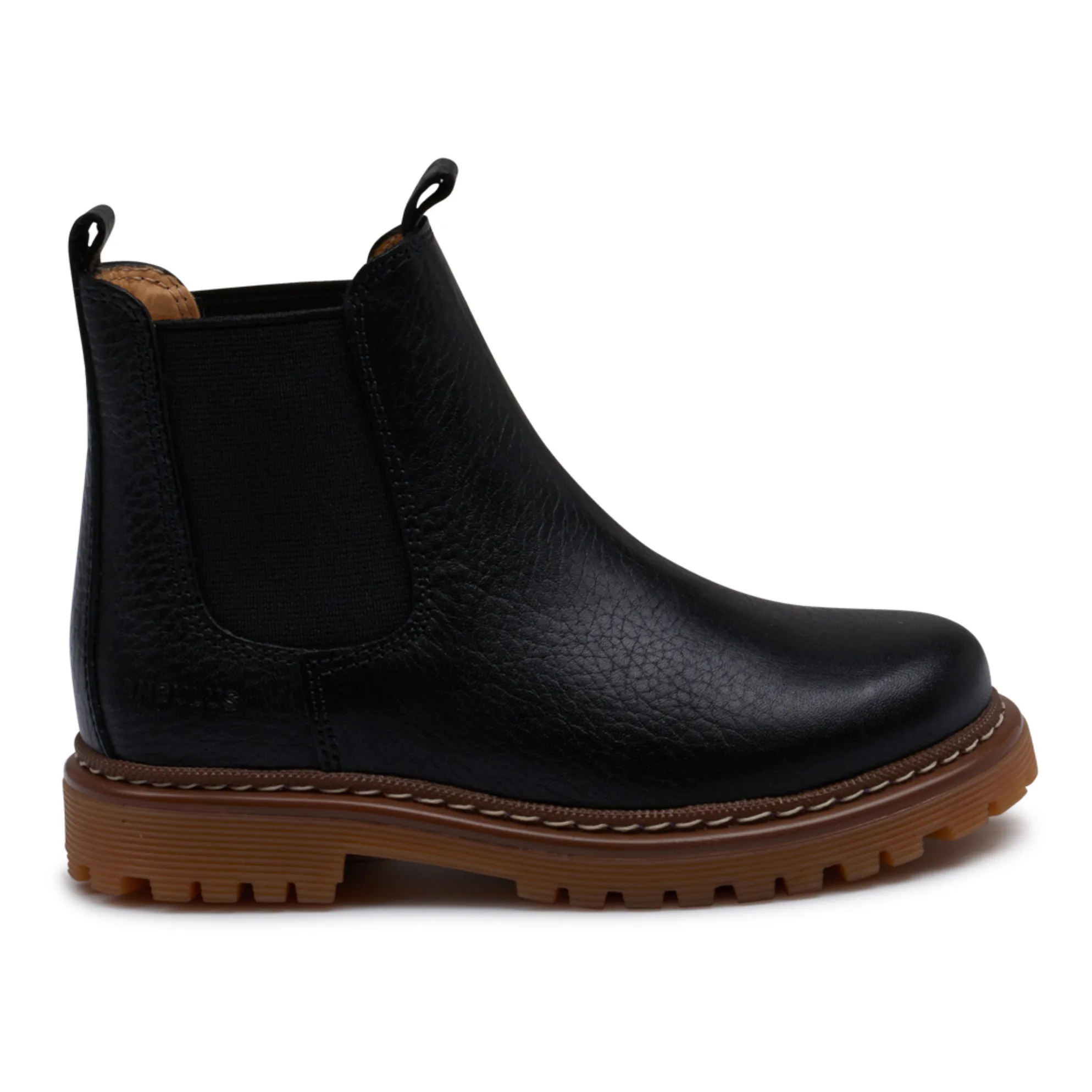 Angulus Black Tracksole Chelsea Boots
