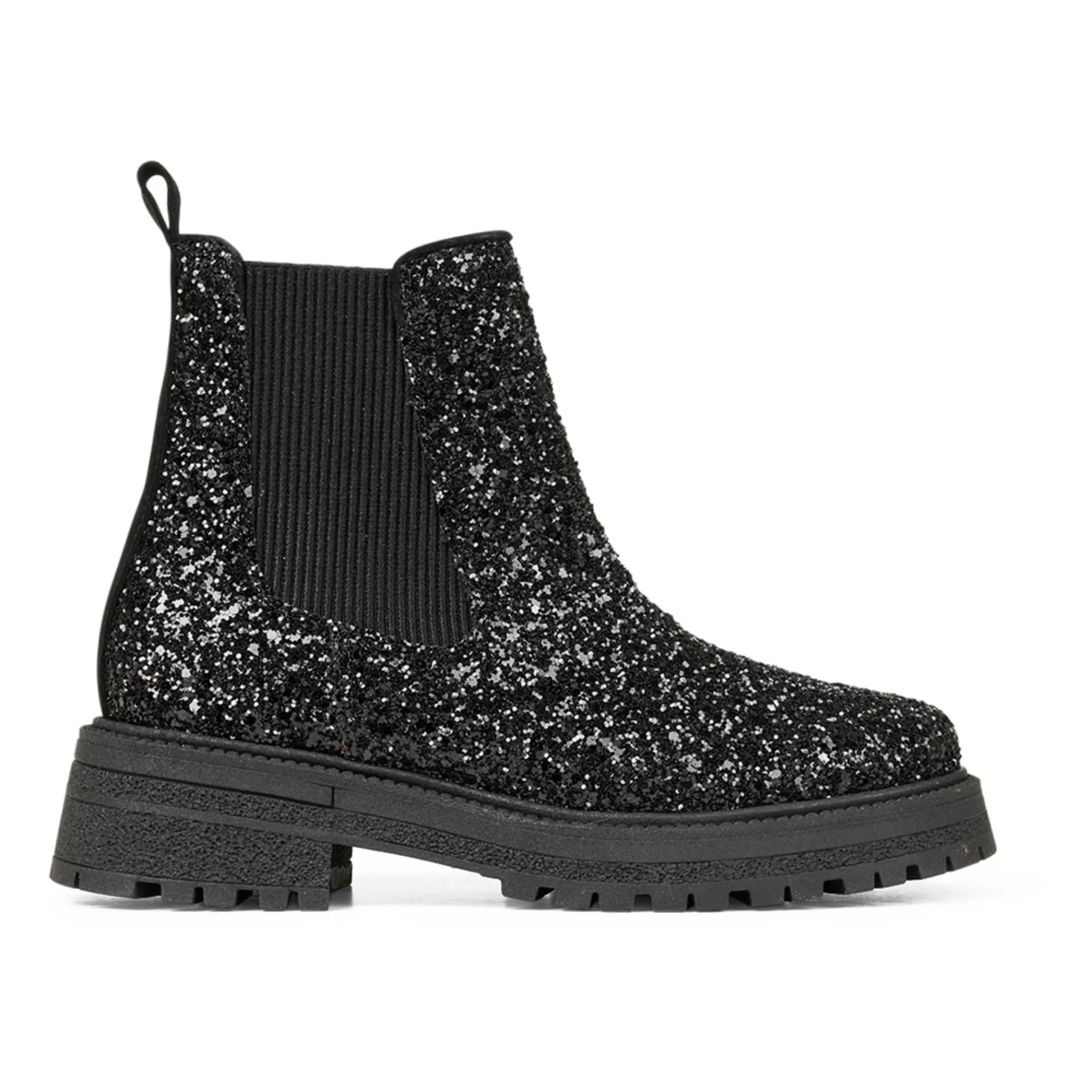 Chelsea Boots Paillettes | Noir- Image produit n°0