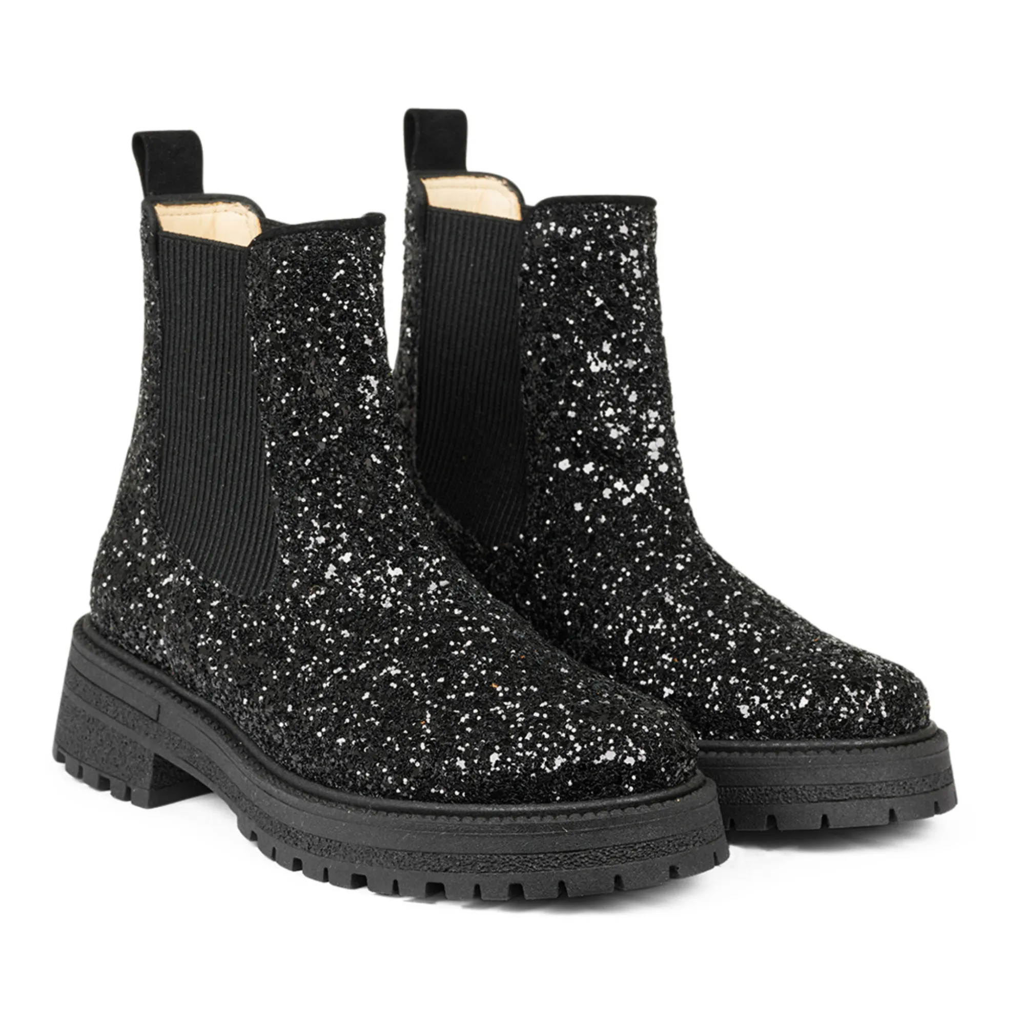 Chelsea Boots Paillettes | Noir- Image produit n°1