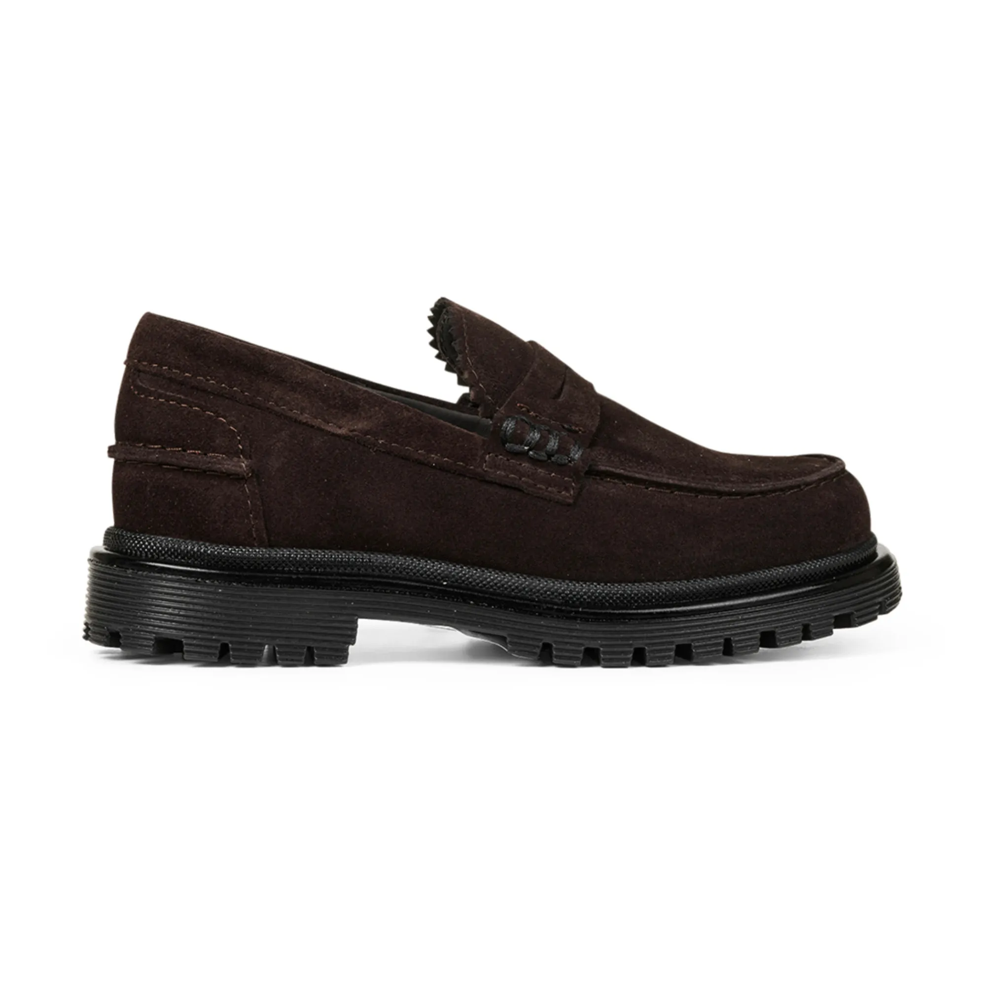 Angulus Brown Suede Loafer Moccasins