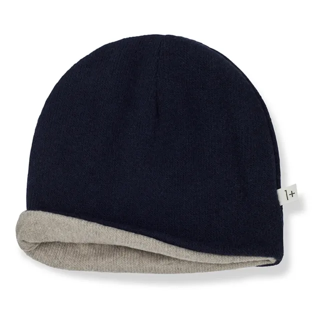 Nick Reversible Recycling Beanie | Navy blue