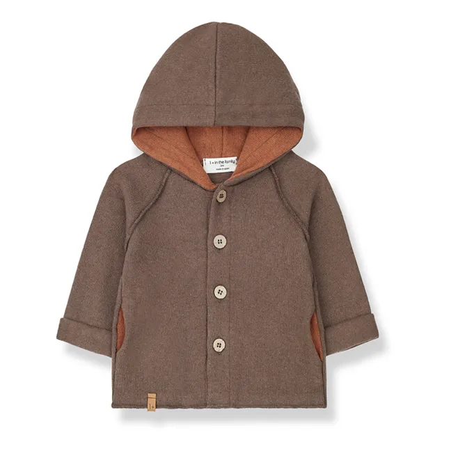 Oliver Recycled Material Hooded Jacket | Brown