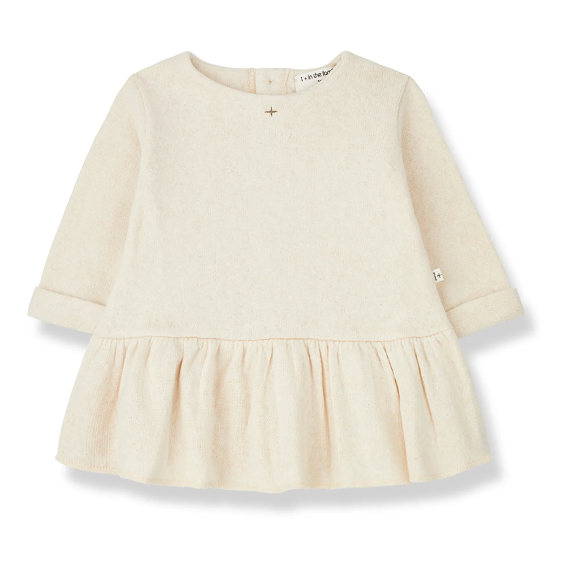 1+ In The Family Ecru Cecile Recycled Fibre Dress