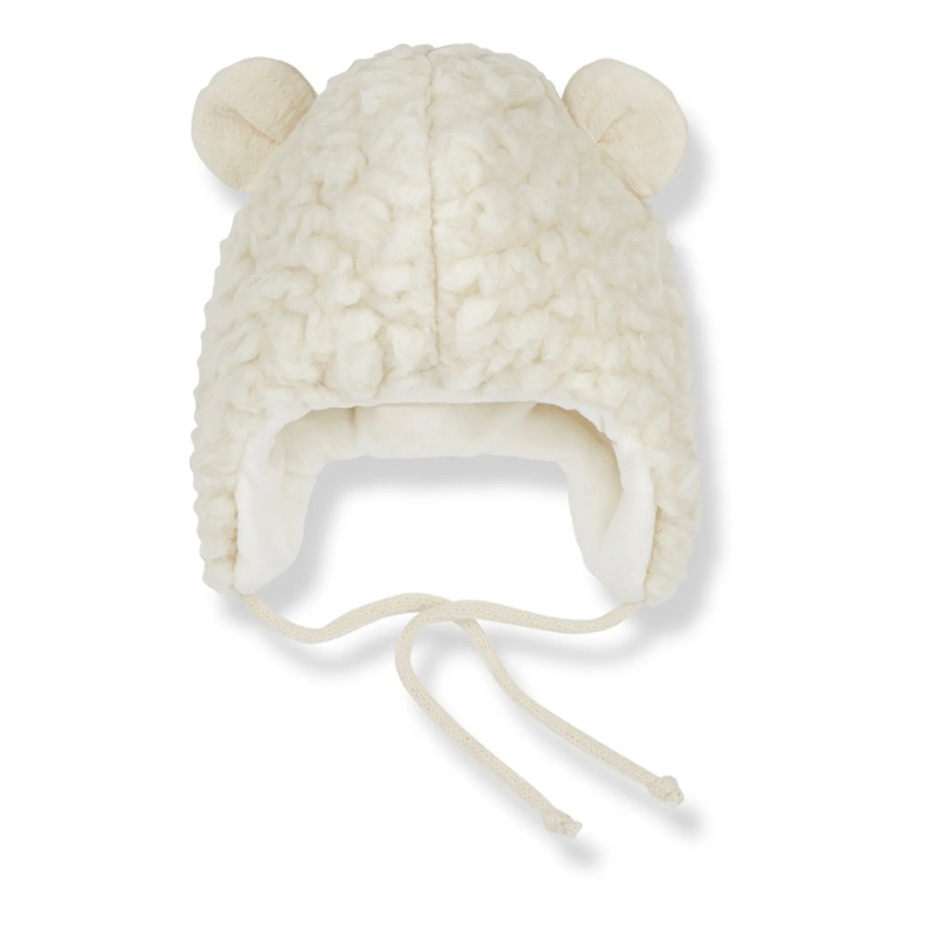 1+ In The Family Unisex Ecru Bruno Fur Cotton Wool Beguin