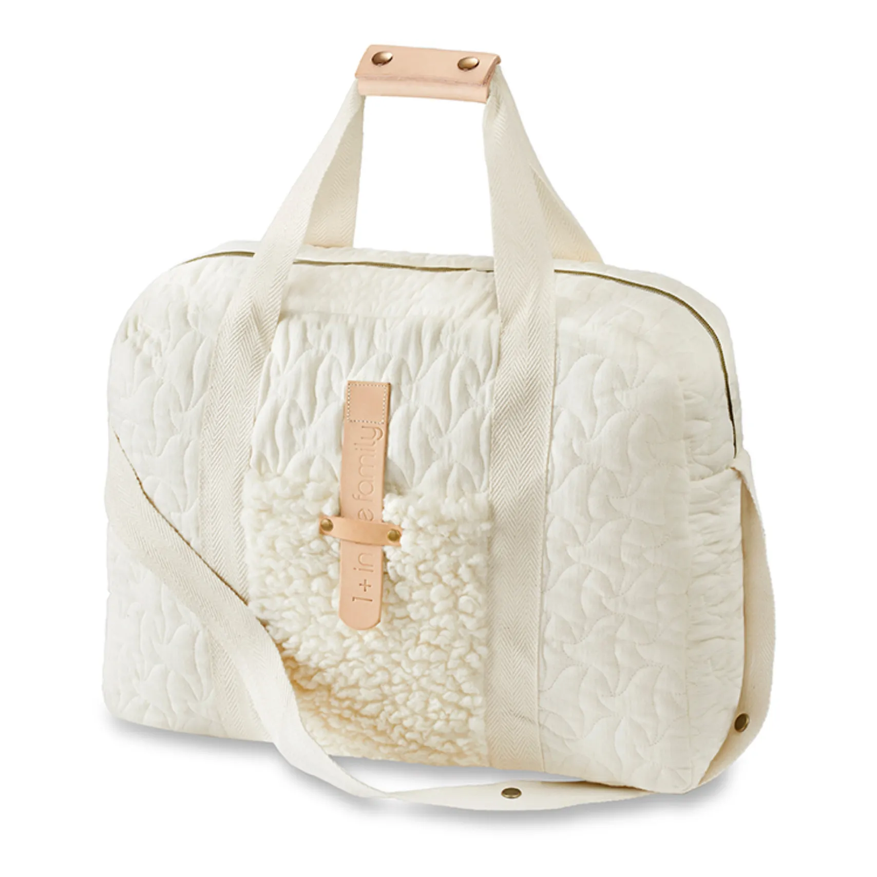 1+ In The Family Ecru Iconic Quilted Bag