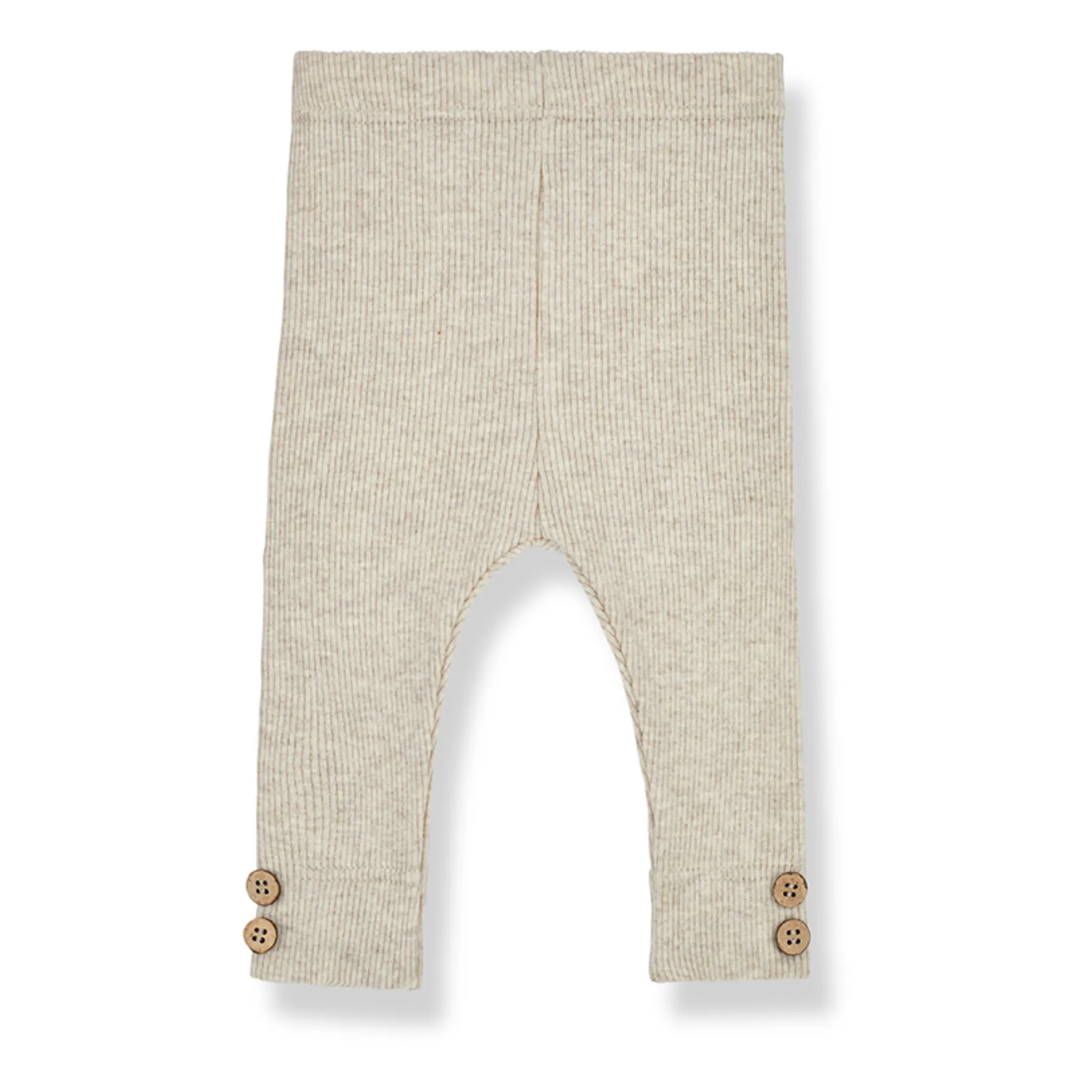 1+ In The Family Beige Sina Ribbed Legging