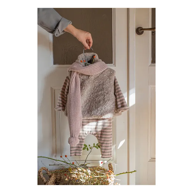 Nele knitted scarf | Pale pink
