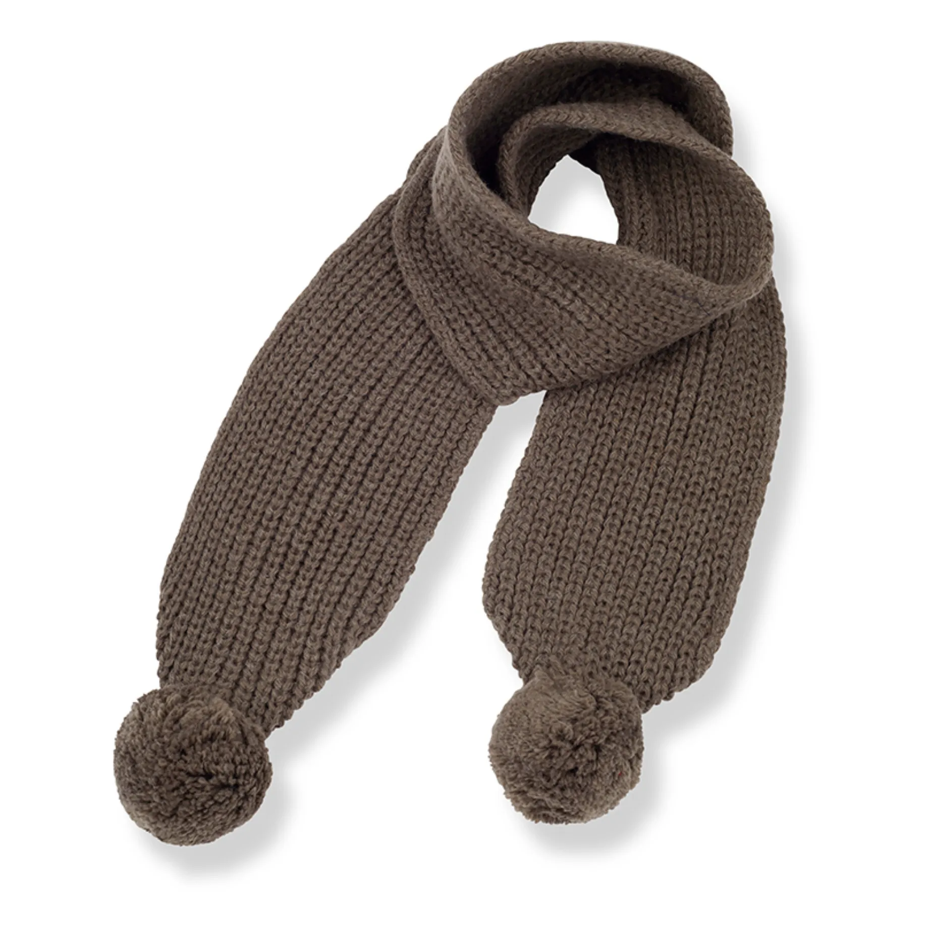 1+ In The Family Brown Nele Knitted Scarf
