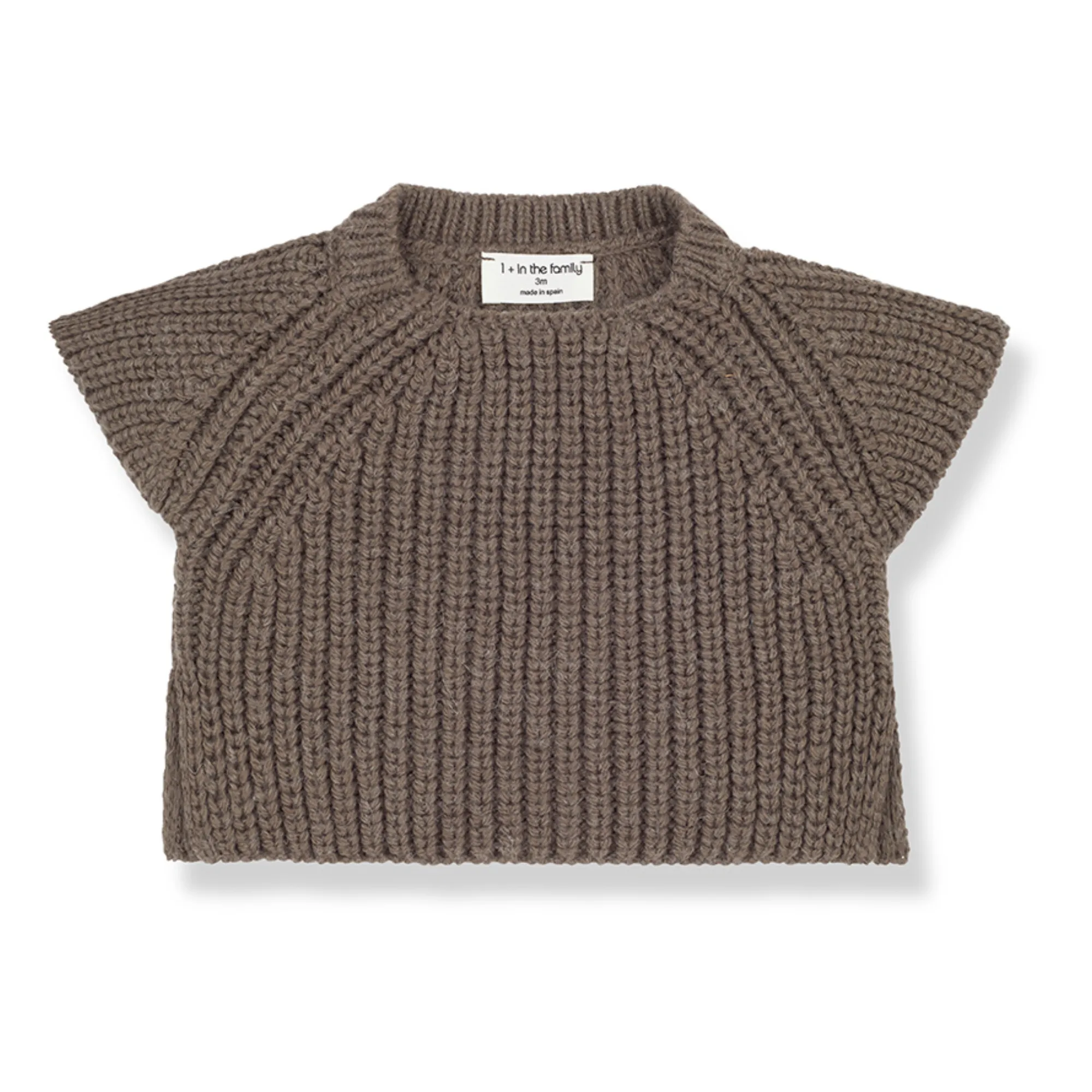 1+ In The Family Brown Indy Short Sleeve Jumper