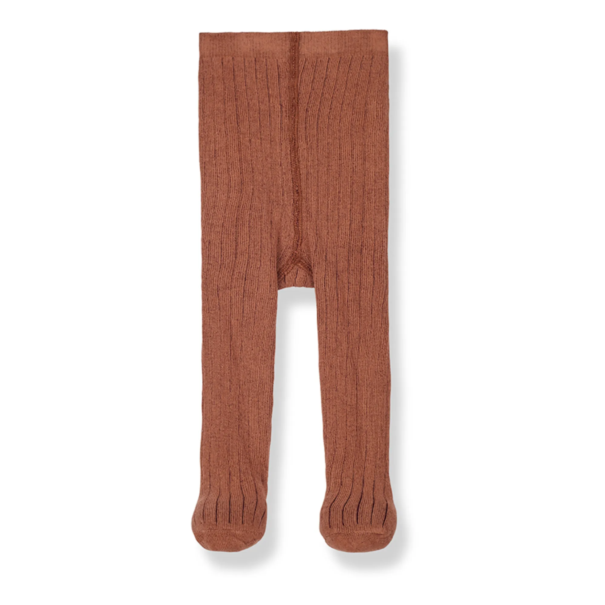 1+ In The Family Brown Sira Ribbed Tights