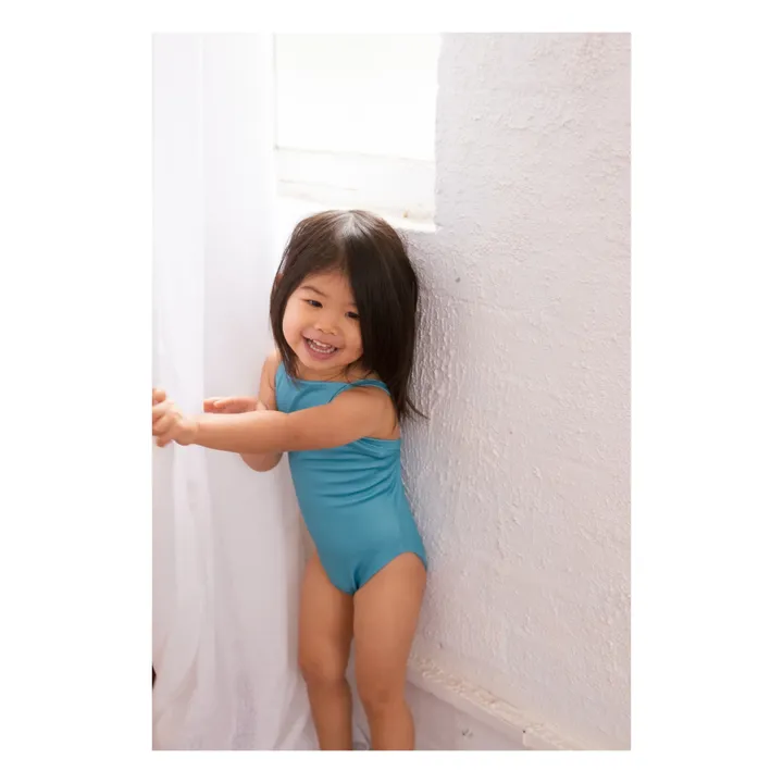 Bañador de 1 pieza de material reciclado Mara | Verde- Imagen del producto n°2