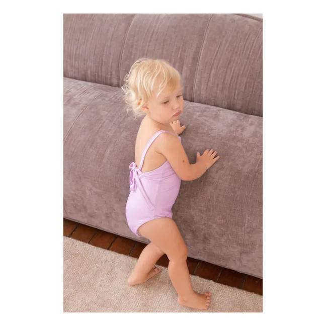 Maillot de Bain 1 pièce Matière Recyclée Mara | Mauve