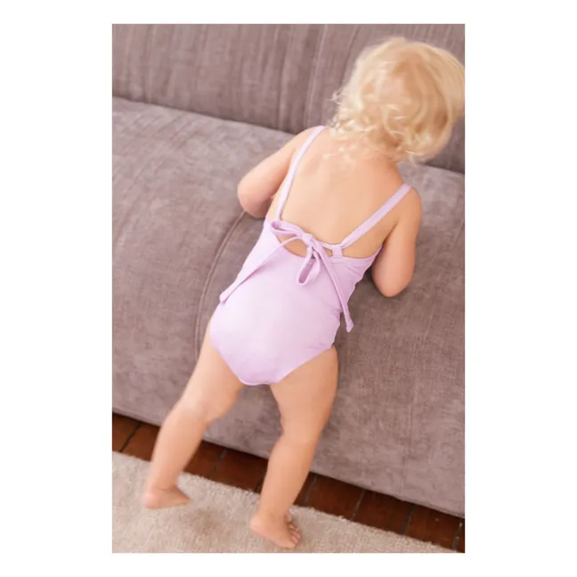 Maillot de Bain 1 pièce Matière Recyclée Mara | Mauve