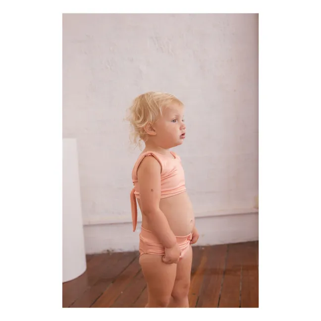 Maillot de Bain 2 pièces Matière Recyclée Arla | Abricot
